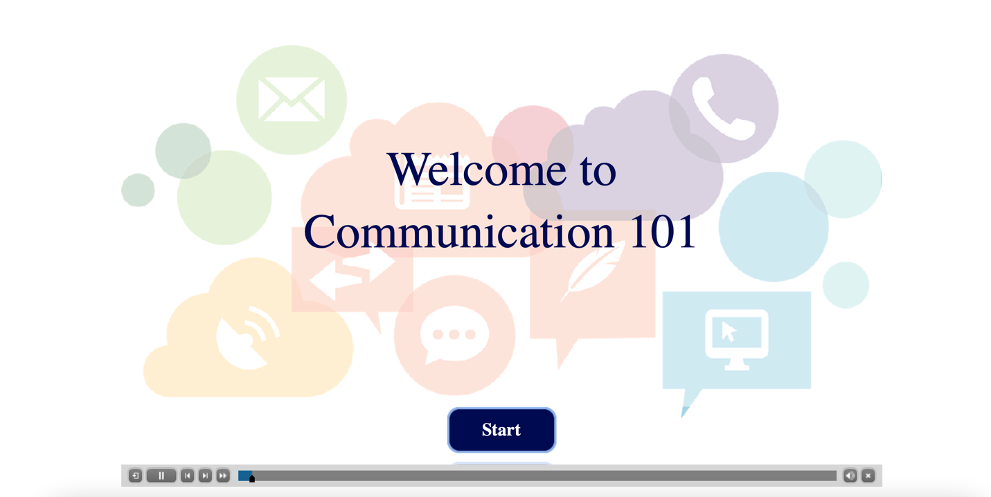 This link is to the course 'Welcome to Communication 101.'